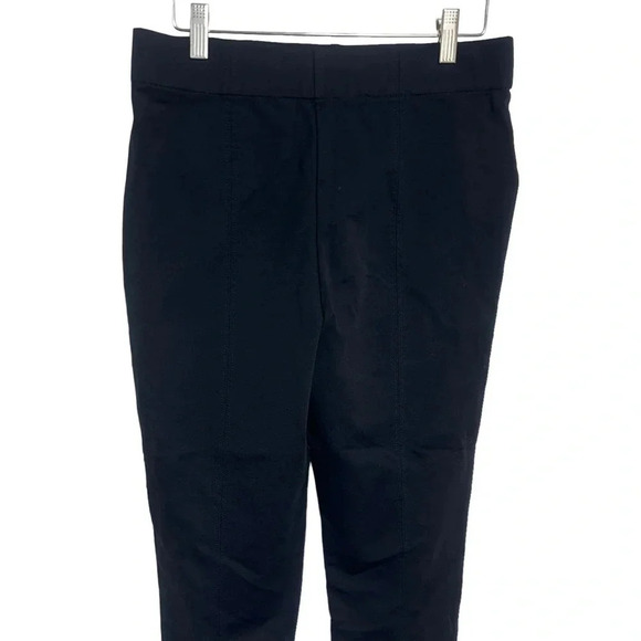 Thalian 10 black pull on slimming ankle cropped stretch pants - Picture 5 of 8